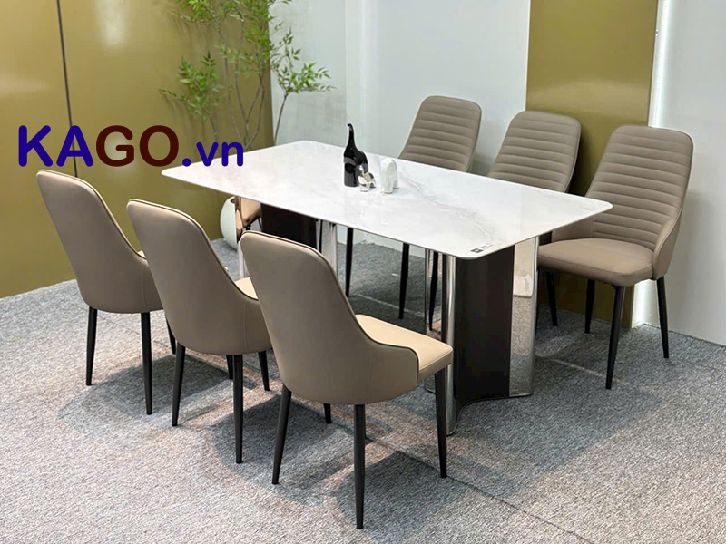 Bộ Bàn Ghế Ăn Mặt Đá 6 Ghế BGA-325 - Ảnh 2