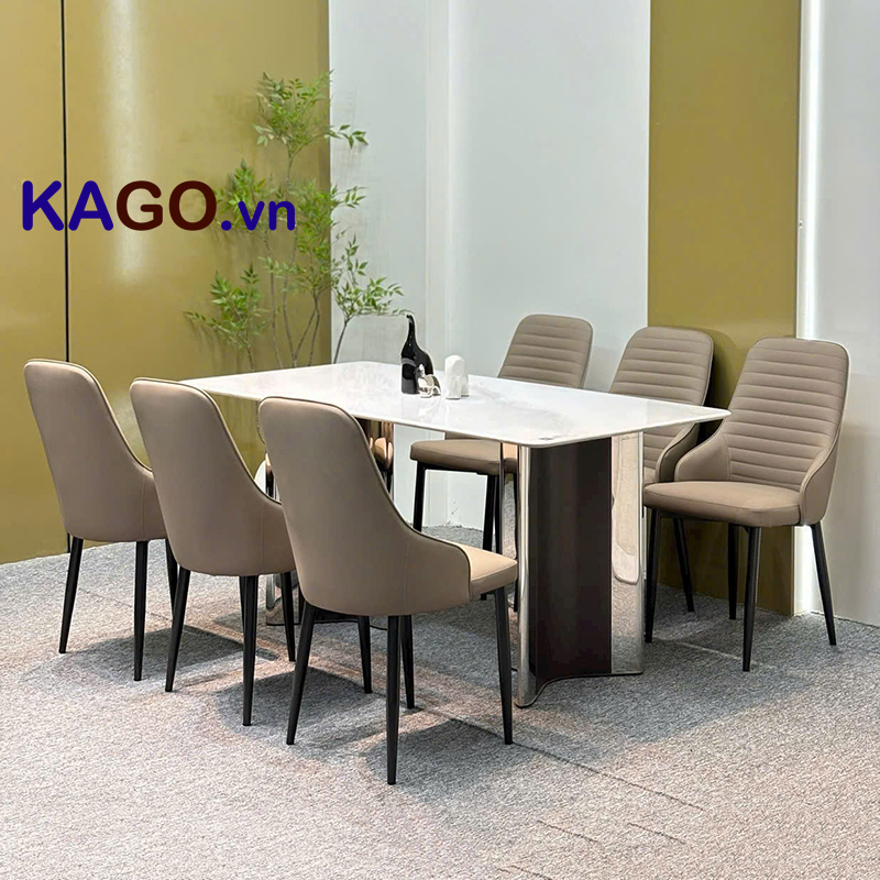 Bộ Bàn Ghế Ăn Mặt Đá 6 Ghế BGA-325