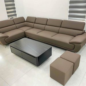 Bộ Ghế Sofa Chữ L Perry Bọc Da Microfiber SF-466