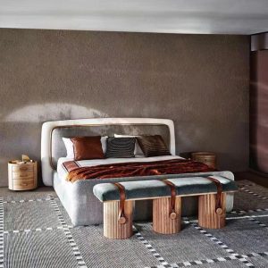Giường Ngủ Bọc Đệm Vải GN-157
