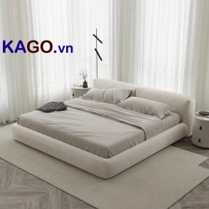 Giường Ngủ Bệt Bọc Đệm Nỉ GN-177