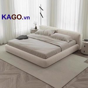 Giường Ngủ Bọc Đệm Vải Lông Cừu GN- 183
