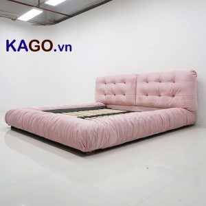 Giường Ngủ Bọc Đệm Vài Nhung GN-161