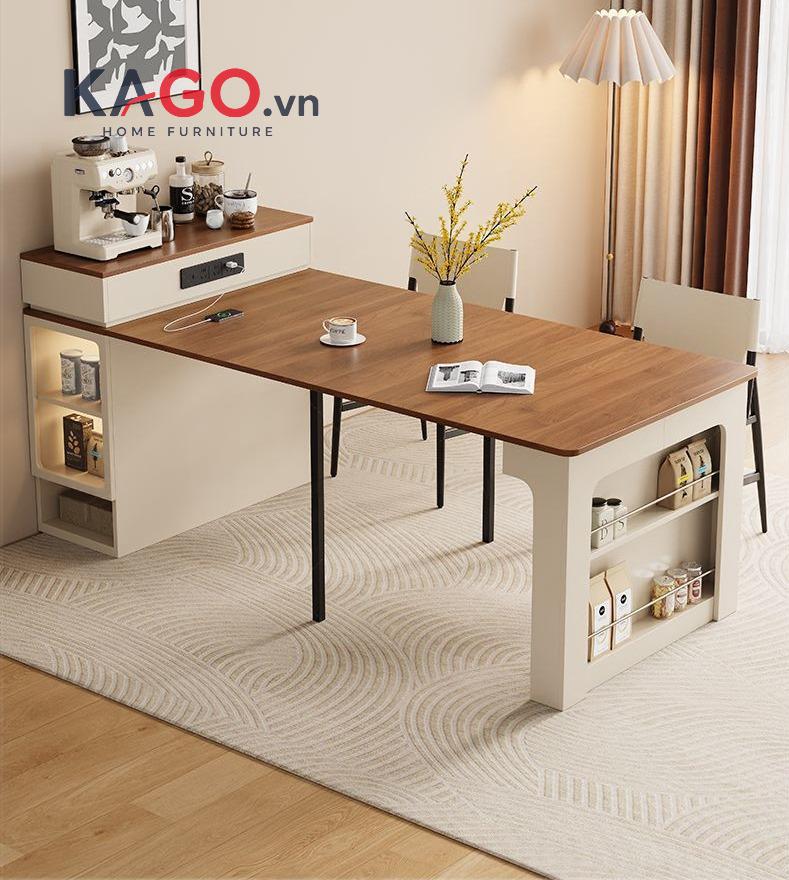 Mẫu bàn ăn gắn tường đa năng tiện ích cho mọi gia đình