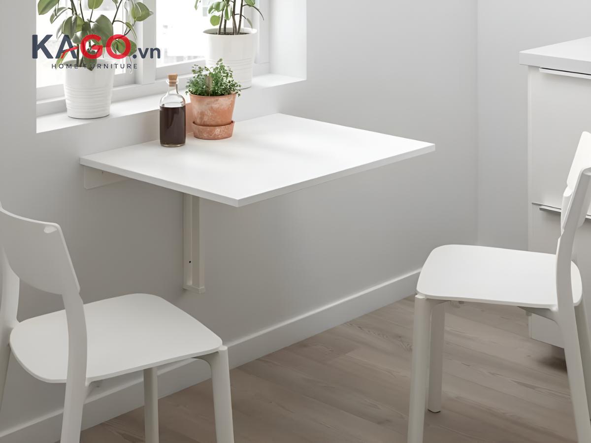 Mẫu bàn ăn thông minh gắn tường mini nhỏ gọn