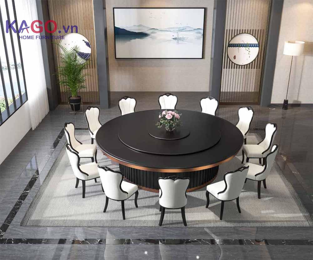 Kích thước bàn ăn hình tròn phù hợp cho 10 người