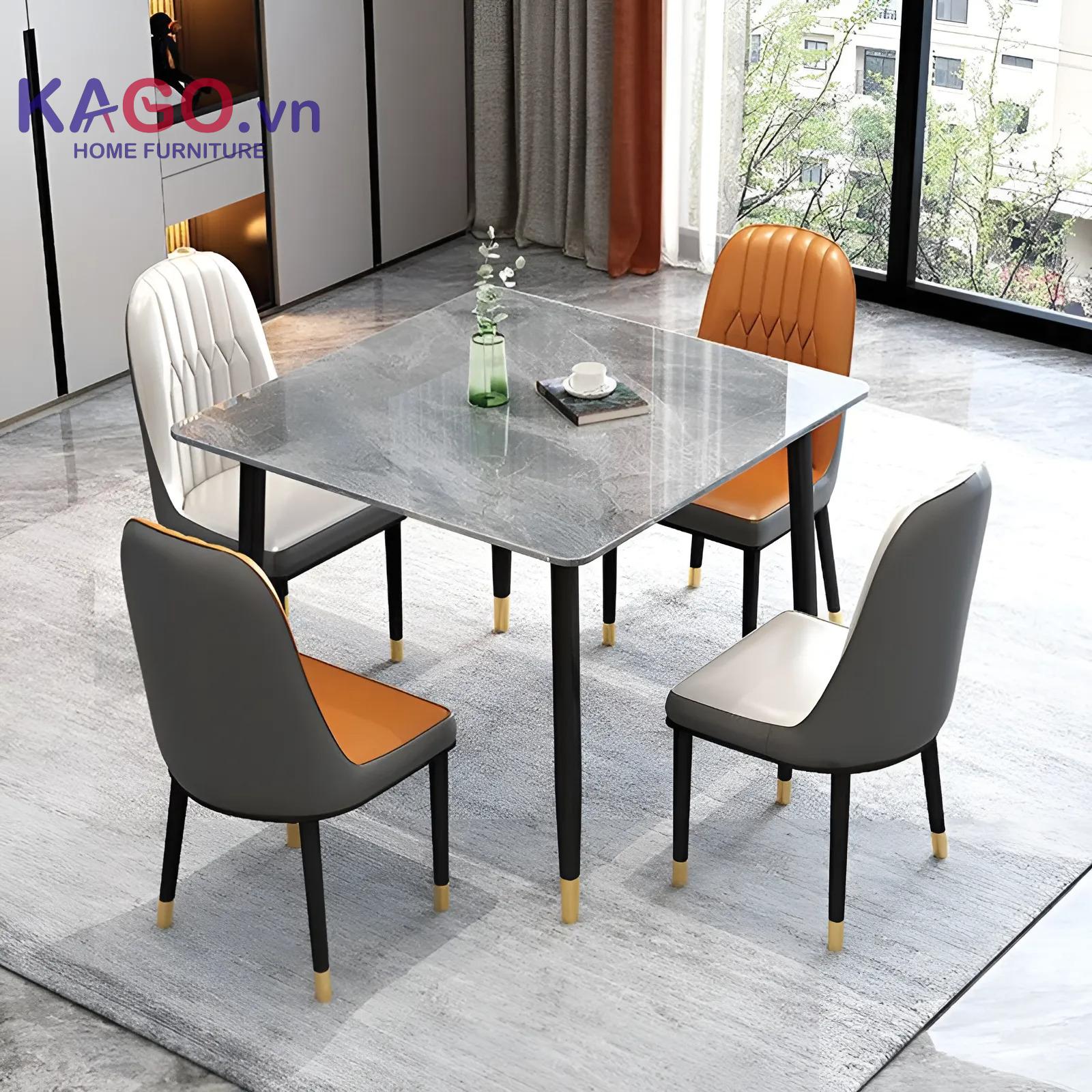 Kích thước bàn ăn hình vuông phù hợp cho 4 người