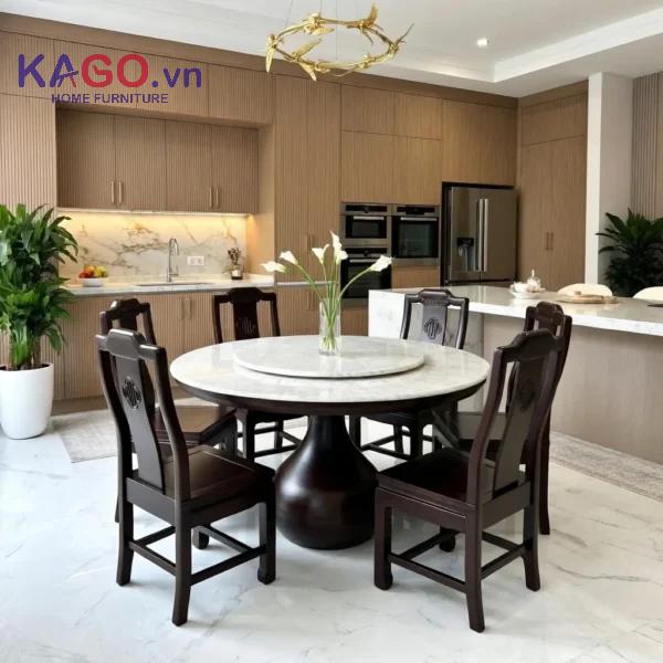 Kích thước bàn ăn tròn phù hợp theo tiêu chuẩn