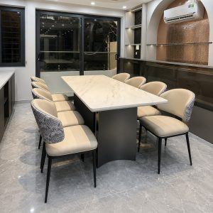 Bộ Bàn Ăn 8 Ghế Nhập Khẩu BGA801
