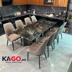 Bộ Bàn Ăn 8 Ghế Nhập Khẩu BA-1112