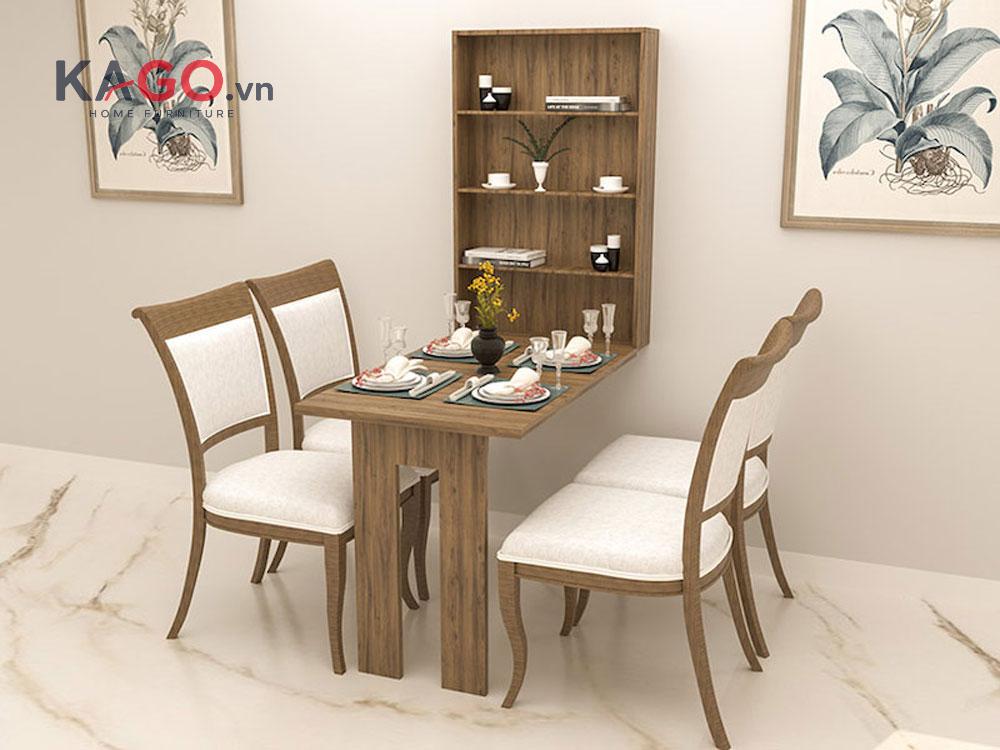 Bàn ăn kết hợp tủ rượu gỗ công nghiệp có thiết kế hiện đại, đa dạng màu sắc và kiểu dáng, đáp ứng tốt nhu cầu sử dụng với chi phí hợp lý