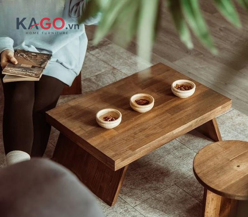 Bố trí bàn ăn kiểu Nhật ở nơi thông thoáng, đủ ánh sáng và tránh quay lưng ra cửa sẽ giúp không gian dùng bữa phù hợp với quan niệm phong thủy