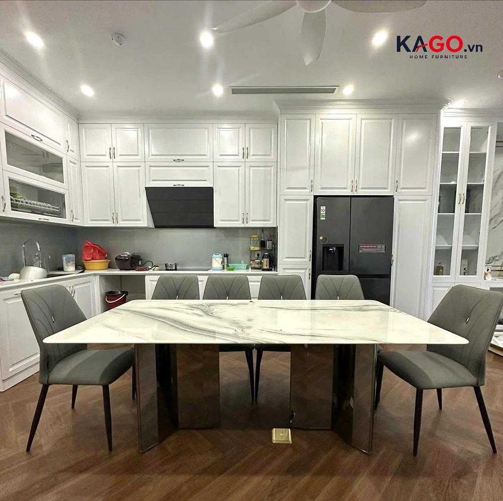 Bộ bàn ăn 10 ghế kích thước lớn