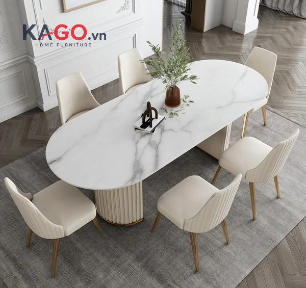Mẫu bàn ăn phong cách Bắc Âu cho căn hộ chung cư hiện đại