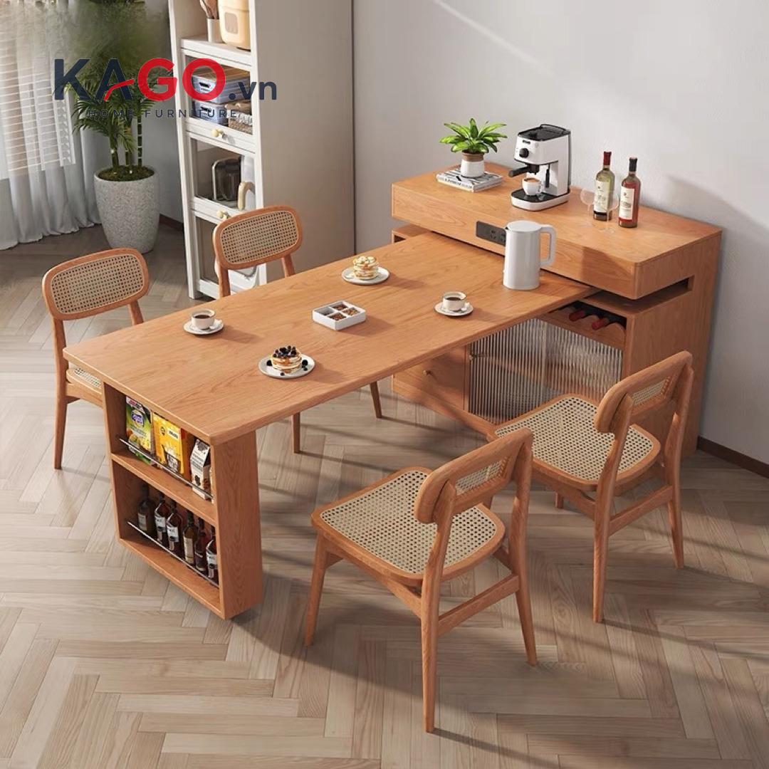 Mẫu bàn ăn thông minh phong cách Bắc Âu hiện đại