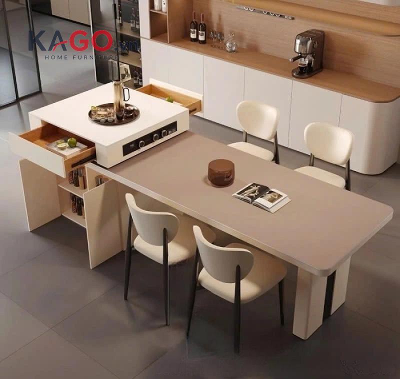 Để chọn bàn ăn thông minh có gắn bếp từ phù hợp, cần cân nhắc nhu cầu sử dụng, diện tích và phong cách nội thất