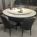 Bộ Bàn Ăn Mặt Đá Tròn 8 Ghế BT-2035