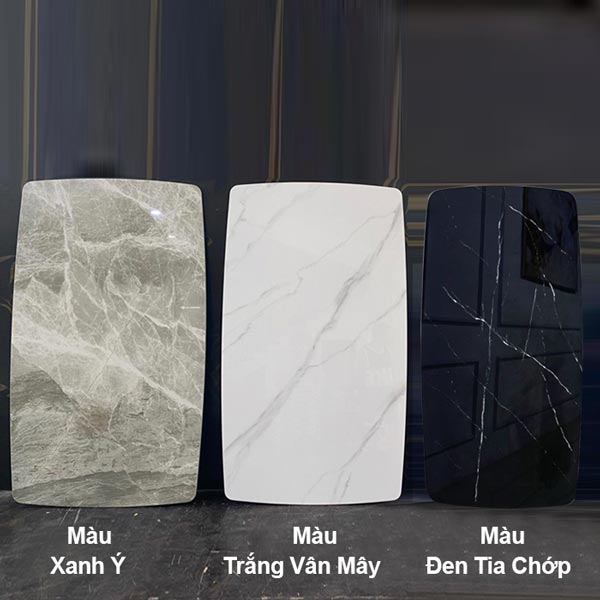 Bàn ăn mặt đá ceramic có khả năng chịu nhiệt và tính thẩm mỹ cao