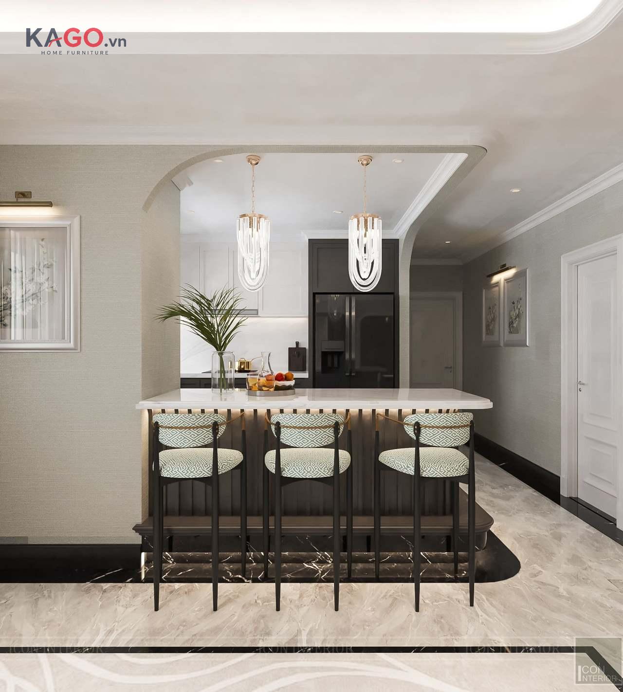 Mẫu quầy bar tôn lên vẻ đẹp thẩm mỹ cho không gian sống
