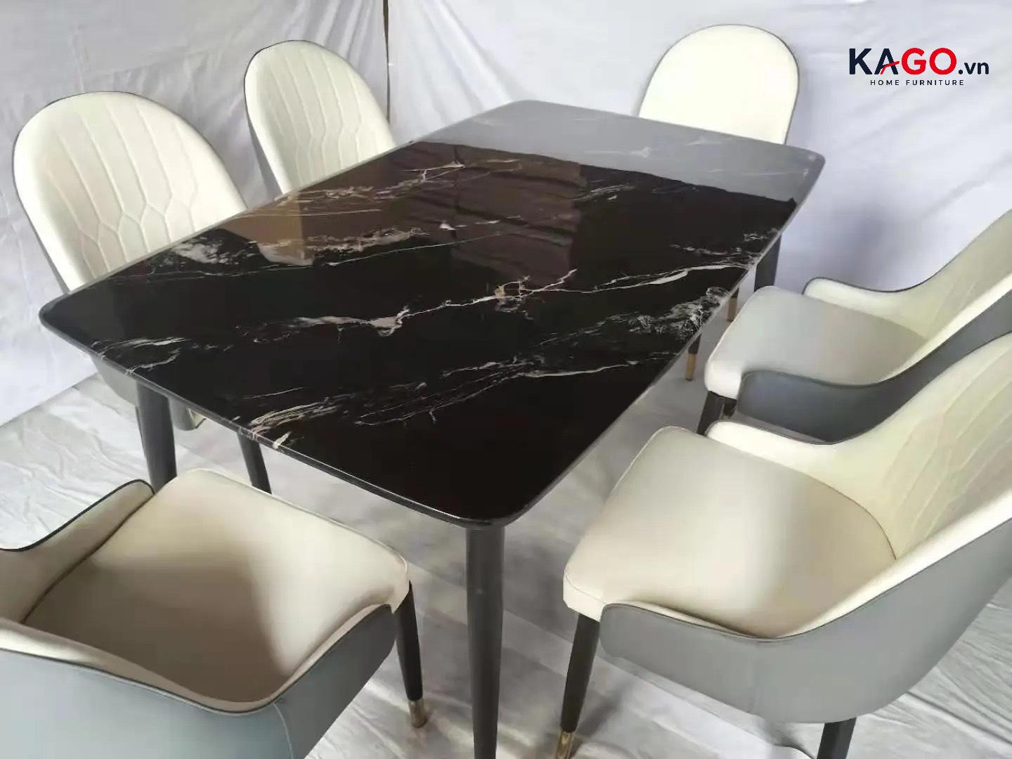 Thay thế mặt đá Marble sáng bóng sang trọng cho bàn ăn