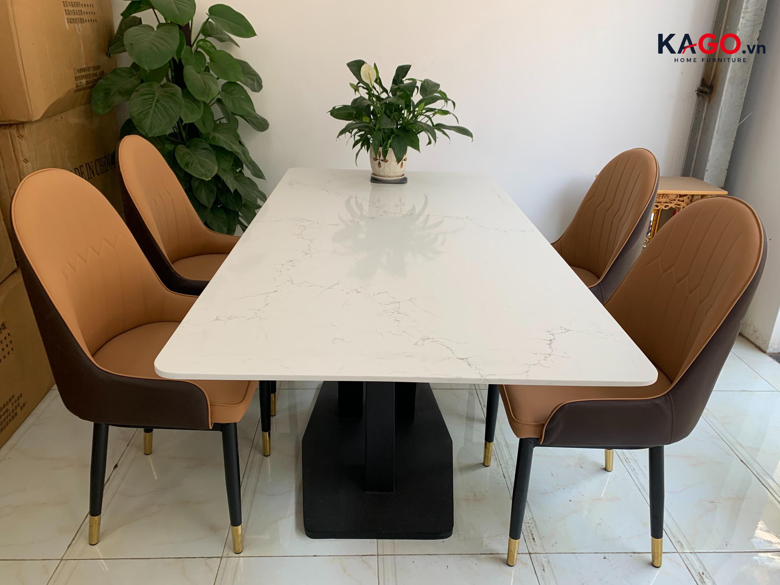 Thay mặt bàn đá Quartz cho bàn ăn