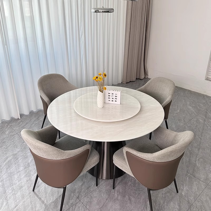 Bộ Bàn Tròn Mặt Đá 4 Ghế BAT-333